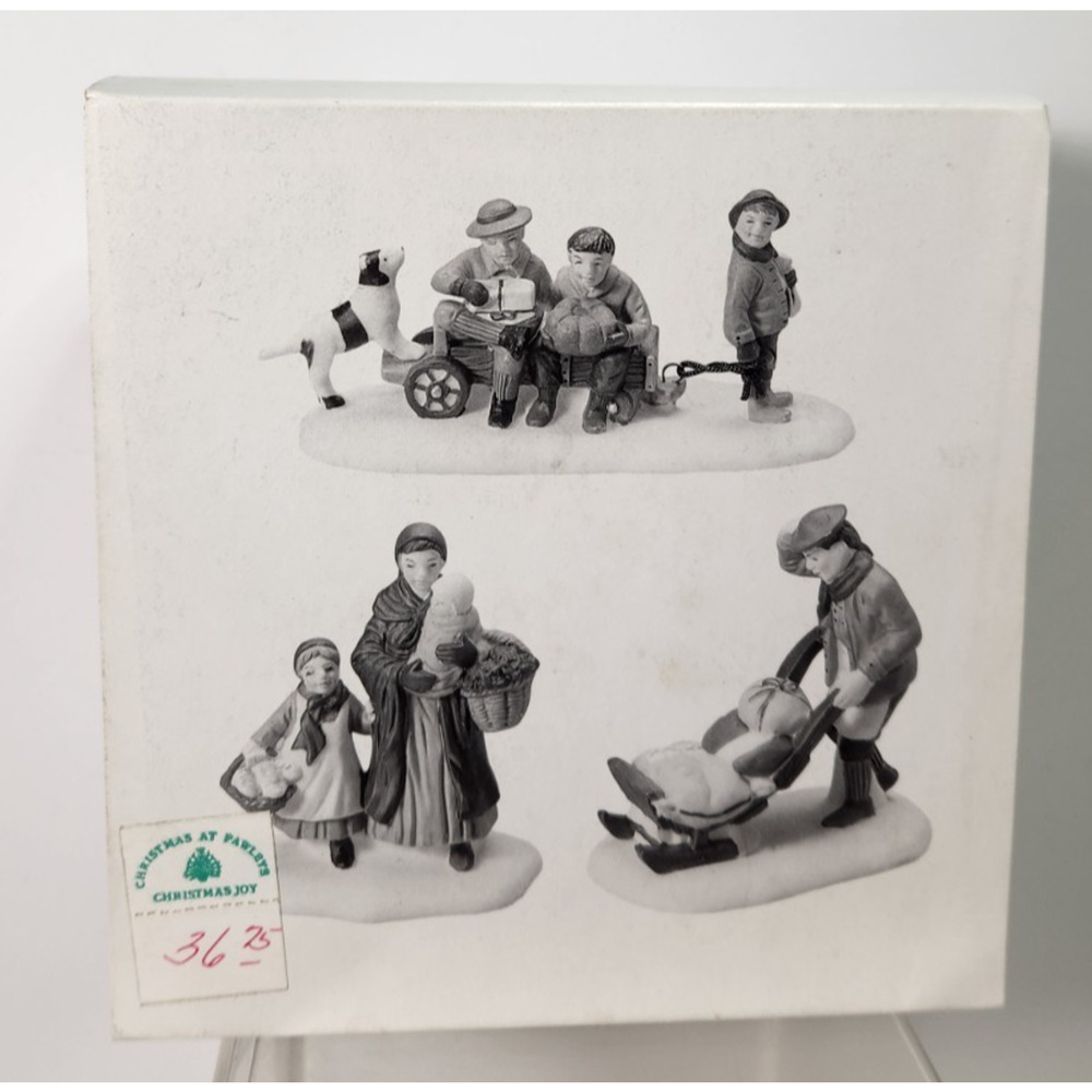 Dept 56 Market Day Heritage Village 5641-3 Set Of 3 Christmas New England Retire